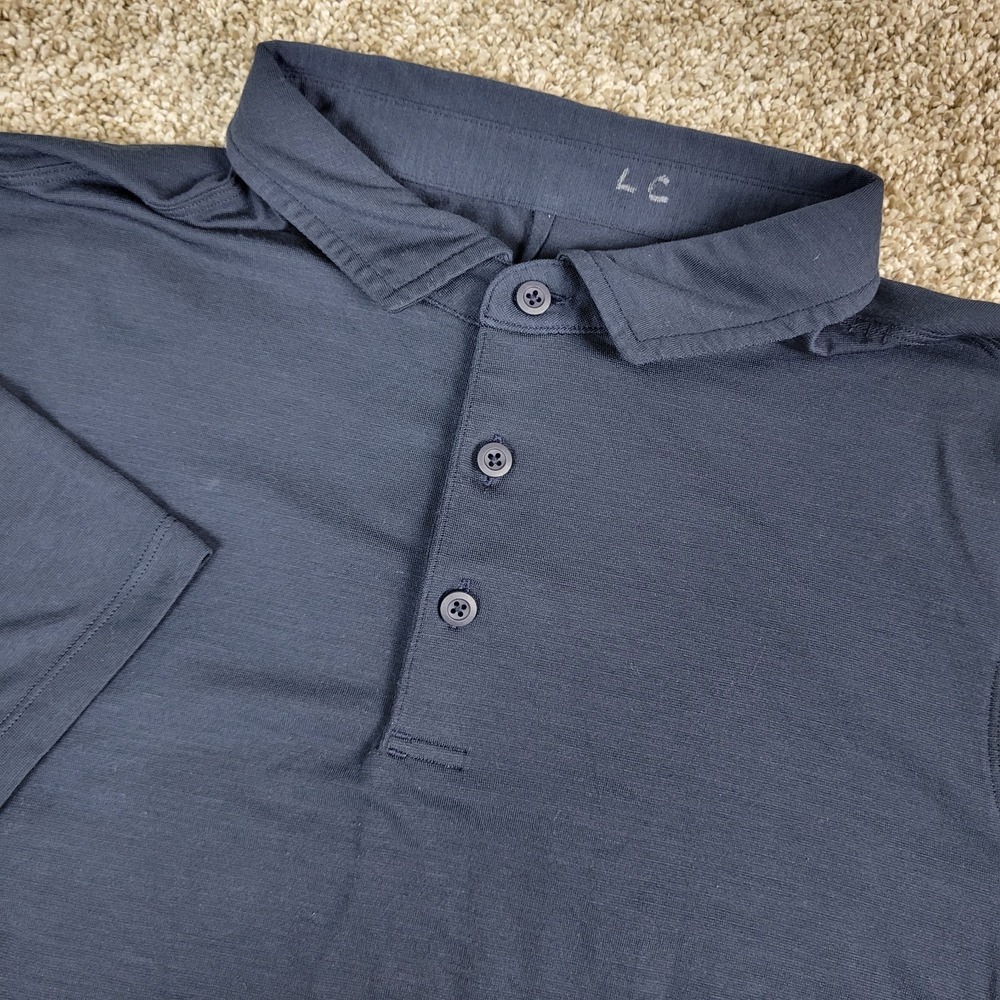 Lululemon Mens Small Solid Black Performance Stre… - image 1